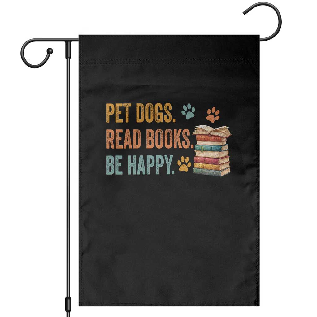 Retro Dog Book Lovers Garden Flag Bookish Dog Mom Gift TS10 Black Print Your Wear