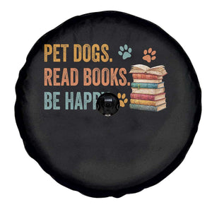 Retro Dog Book Lovers Spare Tire Cover Bookish Dog Mom Gift TS10 Print Your Wear