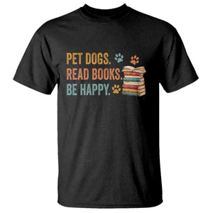 Retro Dog Book Lovers T Shirt Bookish Dog Mom Gift TS10 Black Print Your Wear