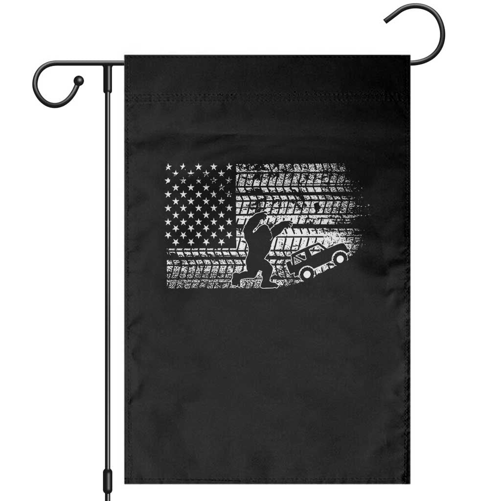 Bigfoot Offroad Car Garden Flag Retro Sasquatch 4x4 UTV ATV Funny American Flag TS10 Black Print Your Wear