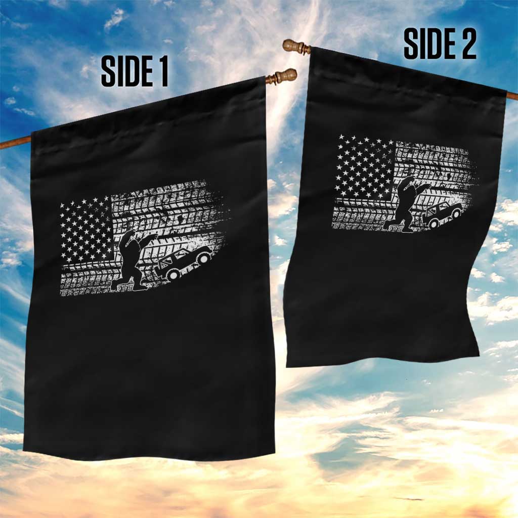 Bigfoot Offroad Car Garden Flag Retro Sasquatch 4x4 UTV ATV Funny American Flag TS10 Print Your Wear