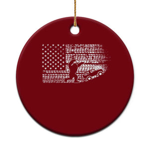 Bigfoot Offroad Car Ceramic Ornament Retro Sasquatch 4x4 UTV ATV Funny American Flag TS10 1pc Red Print Your Wear