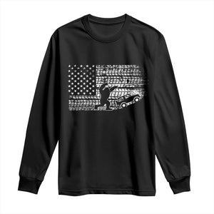Bigfoot Offroad Car Long Sleeve Shirt Retro Sasquatch 4x4 UTV ATV Funny American Flag TS10 Black Print Your Wear