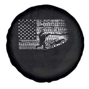 Bigfoot Offroad Car Spare Tire Cover Retro Sasquatch 4x4 UTV ATV Funny American Flag TS10 Print Your Wear