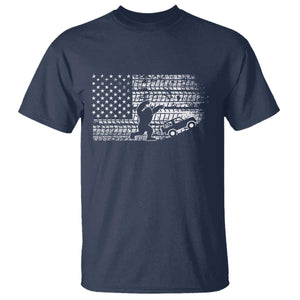Bigfoot Offroad Car T Shirt Retro Sasquatch 4x4 UTV ATV Funny American Flag TS10 Navy Print Your Wear