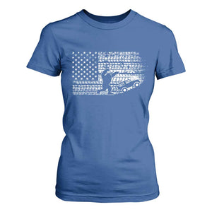 Bigfoot Offroad Car T Shirt For Women Retro Sasquatch 4x4 UTV ATV Funny American Flag TS10 Royal Blue Print Your Wear