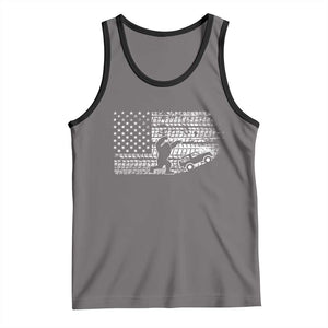 Bigfoot Offroad Car Tank Top Retro Sasquatch 4x4 UTV ATV Funny American Flag TS10 Deep Heather Black Print Your Wear