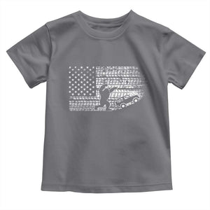 Bigfoot Offroad Car Toddler T Shirt Retro Sasquatch 4x4 UTV ATV Funny American Flag TS10 Charcoal Print Your Wear