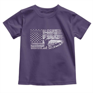 Bigfoot Offroad Car Toddler T Shirt Retro Sasquatch 4x4 UTV ATV Funny American Flag TS10 Purple Print Your Wear