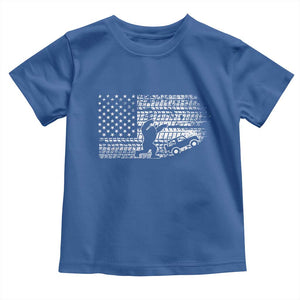 Bigfoot Offroad Car Toddler T Shirt Retro Sasquatch 4x4 UTV ATV Funny American Flag TS10 Royal Blue Print Your Wear