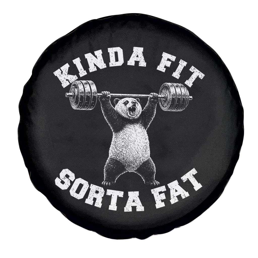 Funny Gym Spare Tire Cover Kinda Fit Sorta Fat Panda Weightlifting Workout TS10 Print Your Wear