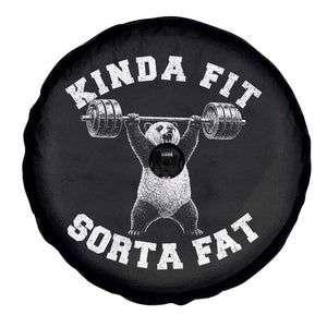 Funny Gym Spare Tire Cover Kinda Fit Sorta Fat Panda Weightlifting Workout TS10 Print Your Wear