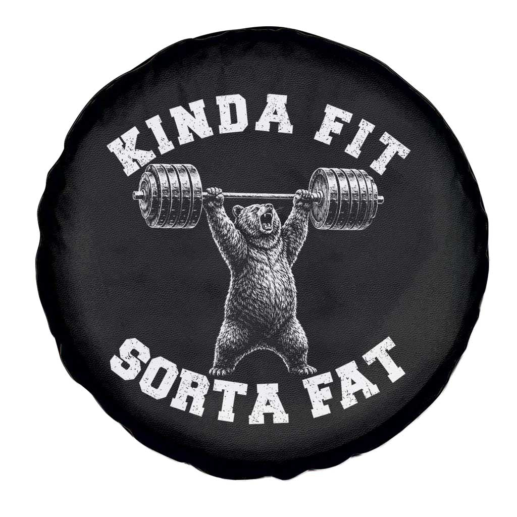 Funny Gym Spare Tire Cover Kinda Fit Sorta Fat Bear Weightlifting Workout TS10 Print Your Wear