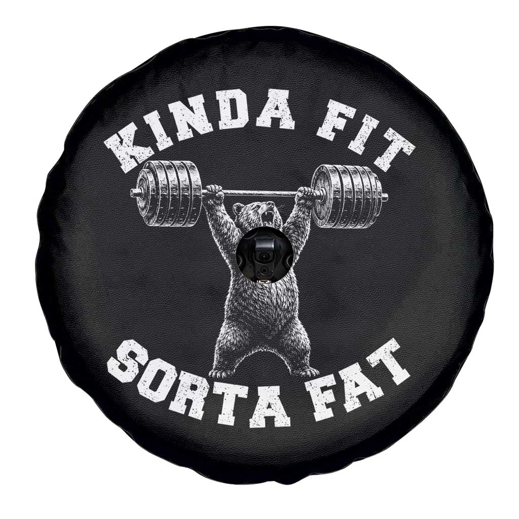 Funny Gym Spare Tire Cover Kinda Fit Sorta Fat Bear Weightlifting Workout TS10 Print Your Wear