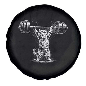 Funny Cat Gym Spare Tire Cover Weightlifting Workout TS10 Print Your Wear
