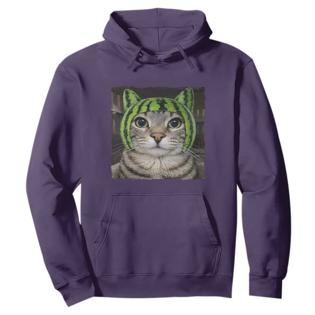 Watermelon Cat Silly Cat Meme Hoodie TS10 Purple Print Your Wear