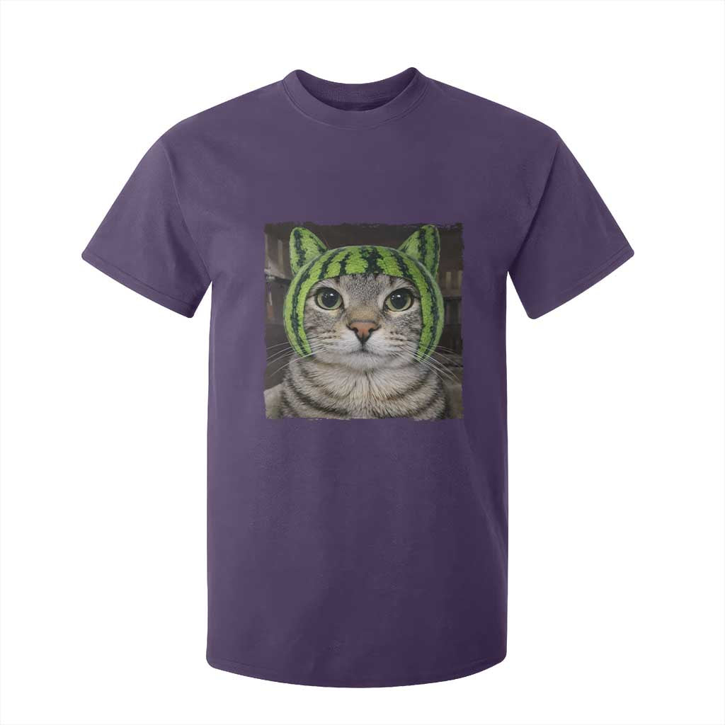 Watermelon Cat Silly Cat Meme T Shirt For Kid TS10 Purple Print Your Wear