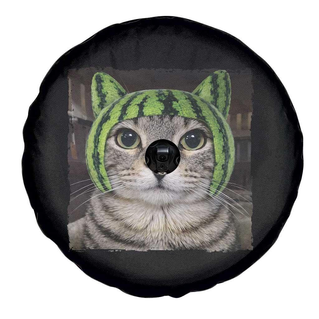 Watermelon Cat Silly Cat Meme Spare Tire Cover TS10 Print Your Wear