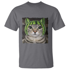 Watermelon Cat Silly Cat Meme T Shirt TS10 Charcoal Print Your Wear