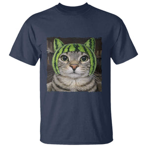 Watermelon Cat Silly Cat Meme T Shirt TS10 Navy Print Your Wear