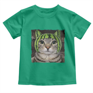 Watermelon Cat Silly Cat Meme Toddler T Shirt TS10 Irish Green Print Your Wear