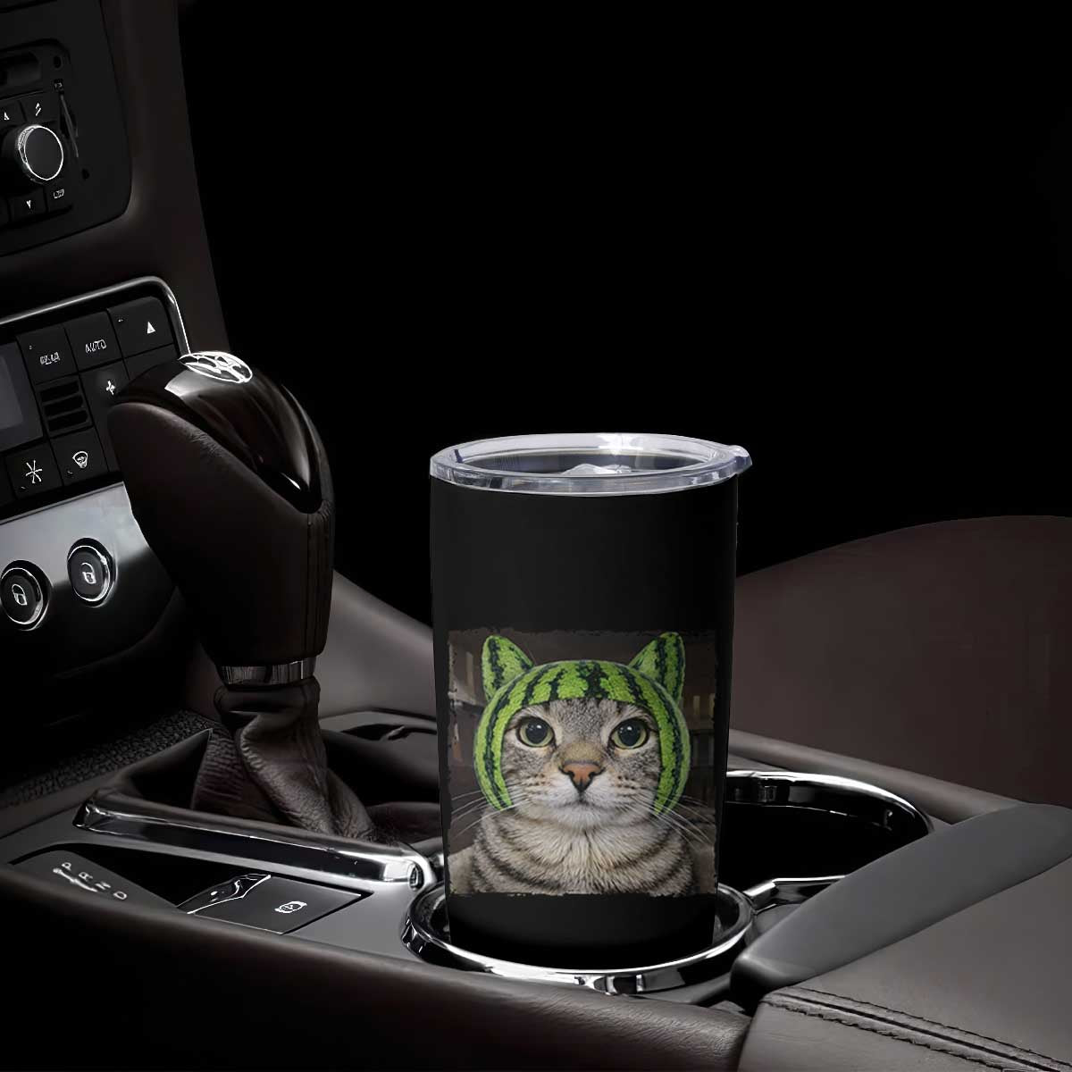 Watermelon Cat Silly Cat Meme Tumbler Cup TS10 Print Your Wear
