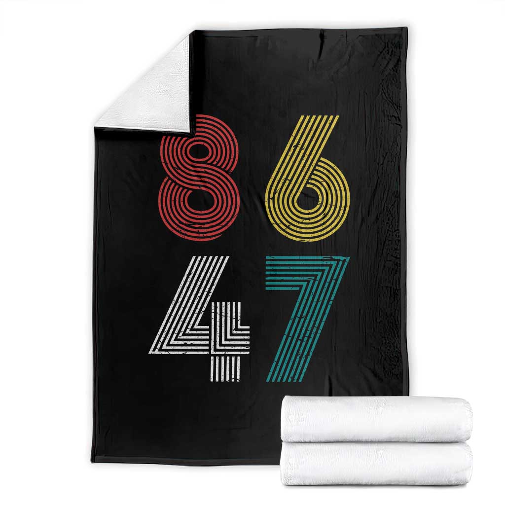 Retro 8647 Throw Blanket Classic Retro Vintage 80s Subtle FDT TS10 Black Print Your Wear