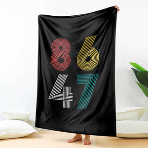 Retro 8647 Throw Blanket Classic Retro Vintage 80s Subtle FDT TS10 Print Your Wear