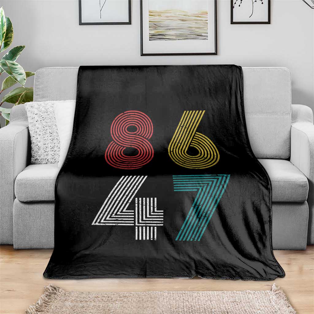 Retro 8647 Throw Blanket Classic Retro Vintage 80s Subtle FDT TS10 Print Your Wear