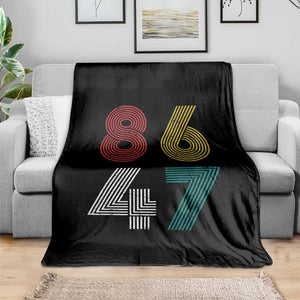 Retro 8647 Throw Blanket Classic Retro Vintage 80s Subtle FDT TS10 Print Your Wear