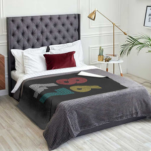 Retro 8647 Throw Blanket Classic Retro Vintage 80s Subtle FDT TS10 Print Your Wear