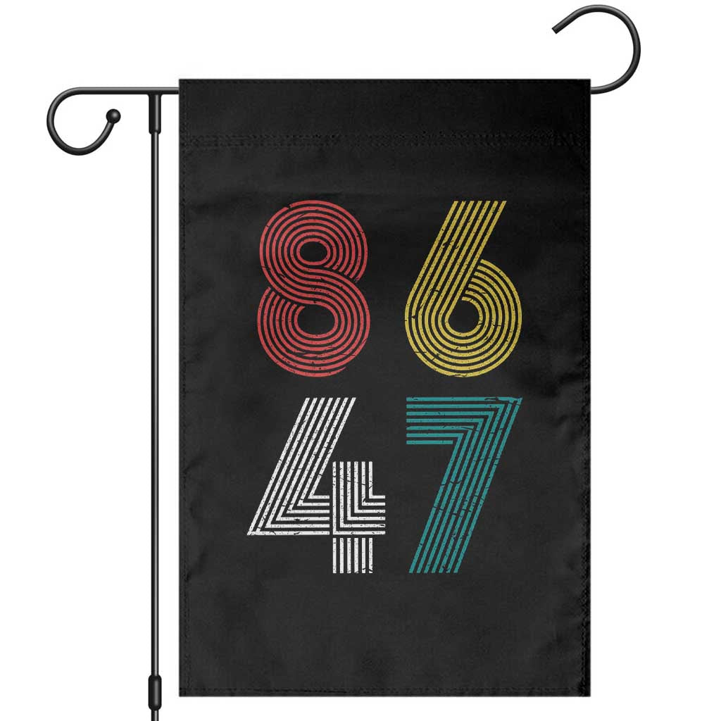 Retro 8647 Garden Flag Classic Retro Vintage 80s Subtle FDT TS10 Black Print Your Wear