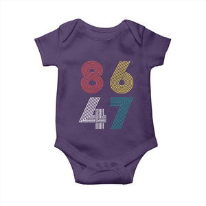 Retro 8647 Baby Onesie Classic Retro Vintage 80s Subtle FDT TS10 Purple Print Your Wear