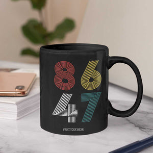Retro 8647 Coffee Mug Classic Retro Vintage 80s Subtle FDT TS10 Print Your Wear