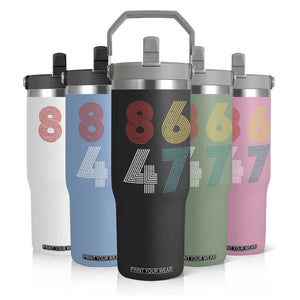 Retro 8647 Flip Straw Tumbler Classic Retro Vintage 80s Subtle FDT TS10 Print Your Wear