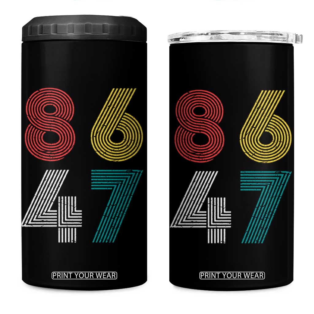 Retro 8647 4 in 1 Can Cooler Tumbler Classic Retro Vintage 80s Subtle FDT TS10 One Size: 16 oz Black Print Your Wear