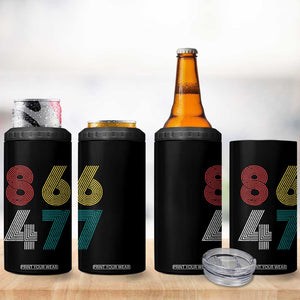 Retro 8647 4 in 1 Can Cooler Tumbler Classic Retro Vintage 80s Subtle FDT TS10 Print Your Wear