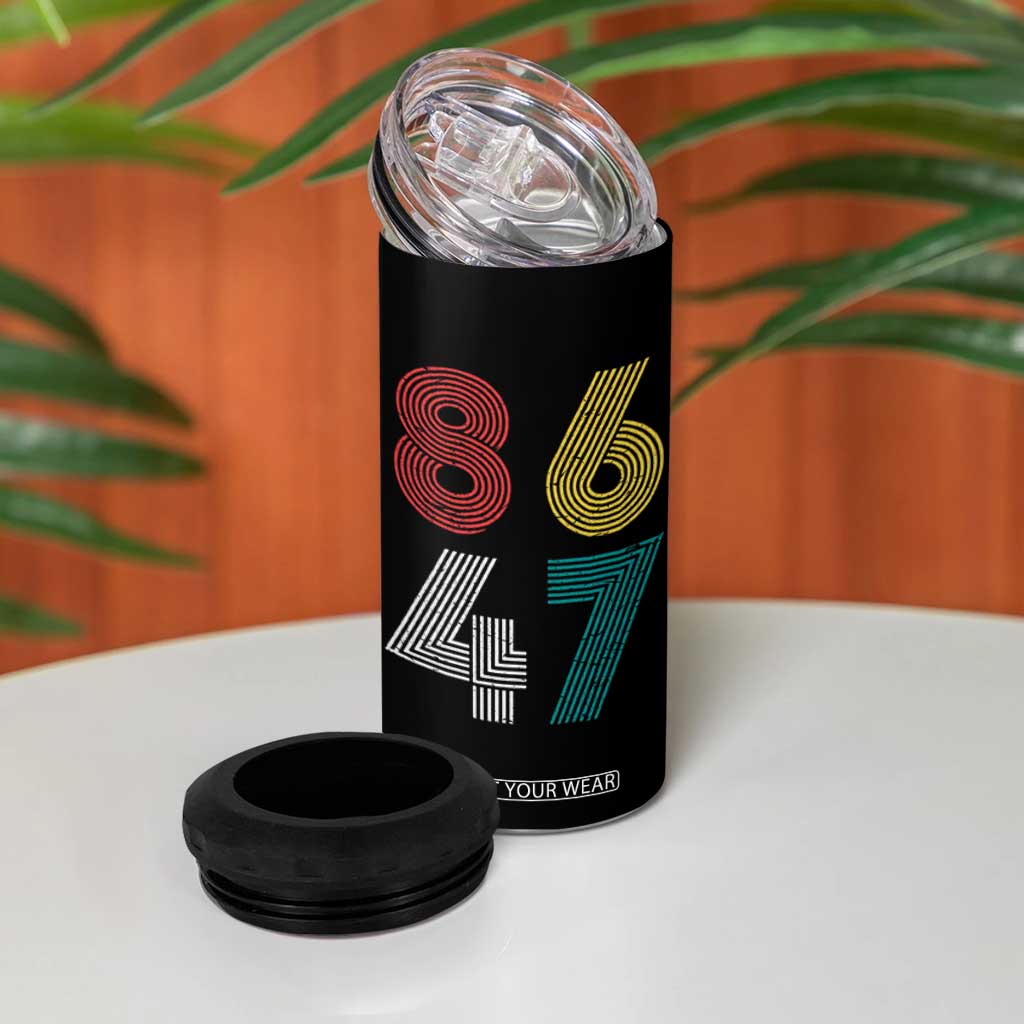 Retro 8647 4 in 1 Can Cooler Tumbler Classic Retro Vintage 80s Subtle FDT TS10 Print Your Wear