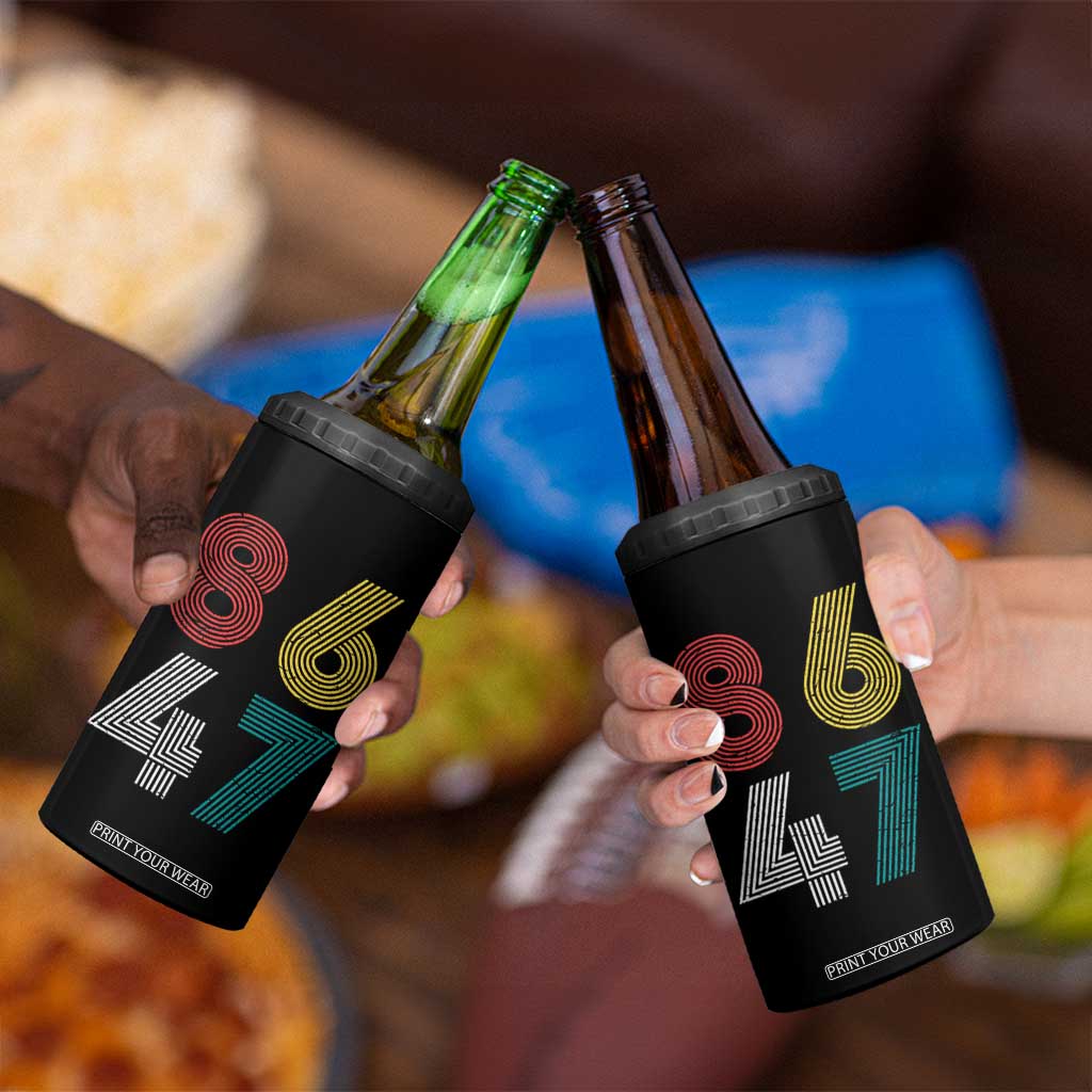 Retro 8647 4 in 1 Can Cooler Tumbler Classic Retro Vintage 80s Subtle FDT TS10 Print Your Wear