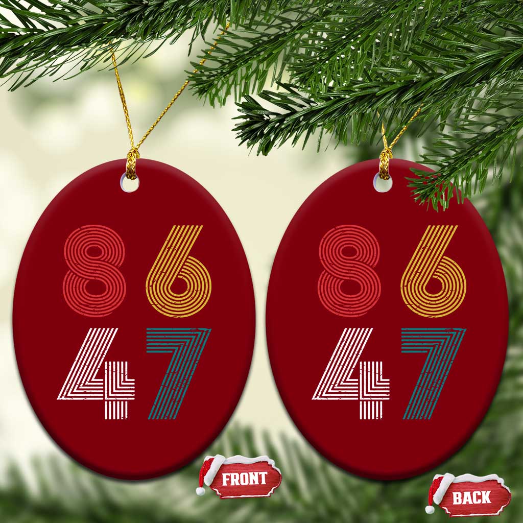 Retro 8647 Ceramic Ornament Classic Retro Vintage 80s Subtle FDT TS10 Print Your Wear