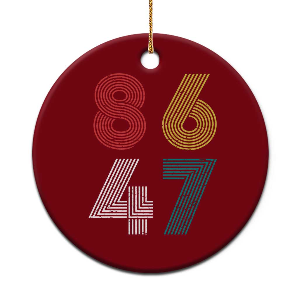 Retro 8647 Ceramic Ornament Classic Retro Vintage 80s Subtle FDT - Print Your Wear
