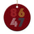Retro 8647 Ceramic Ornament Classic Retro Vintage 80s Subtle FDT - Print Your Wear