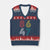 Retro 8647 V-Neck Knit Sweater Vest Classic Retro Vintage 80s Subtle FDT - Print Your Wear