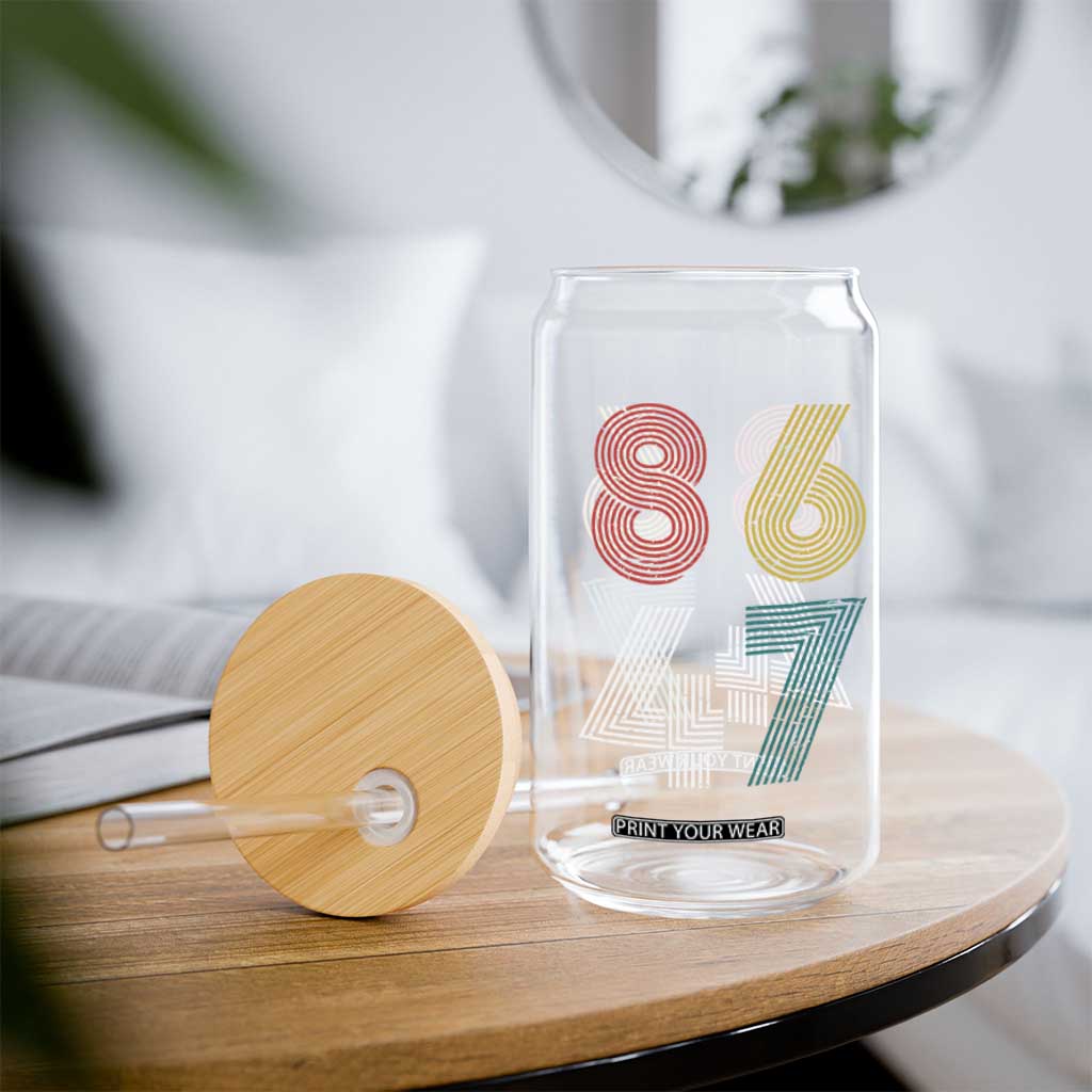 Retro 8647 Glass Can Classic Retro Vintage 80s Subtle FDT TS10 Print Your Wear