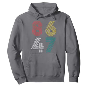 Retro 8647 Hoodie Classic Retro Vintage 80s Subtle FDT TS10 Charcoal Print Your Wear