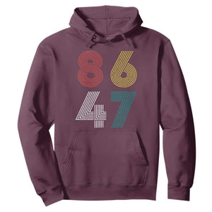 Retro 8647 Hoodie Classic Retro Vintage 80s Subtle FDT TS10 Maroon Print Your Wear