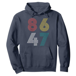 Retro 8647 Hoodie Classic Retro Vintage 80s Subtle FDT TS10 Navy Print Your Wear