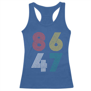 Retro 8647 Racerback Tank Top Classic Retro Vintage 80s Subtle FDT TS10 Royal Blue Print Your Wear