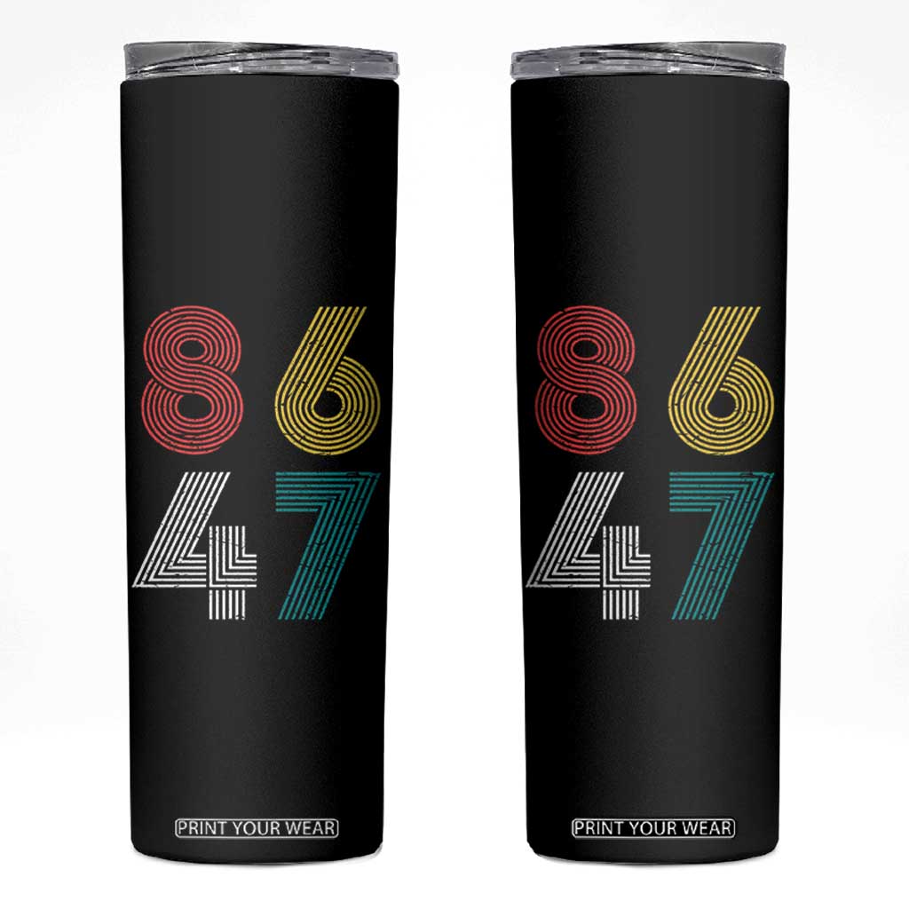 Retro 8647 Skinny Tumbler Classic Retro Vintage 80s Subtle FDT TS10 Black Print Your Wear