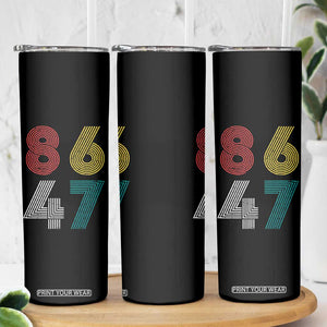 Retro 8647 Skinny Tumbler Classic Retro Vintage 80s Subtle FDT TS10 Print Your Wear